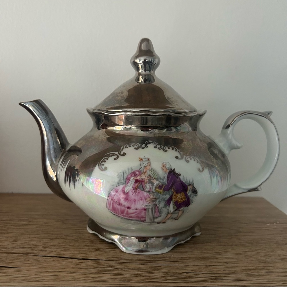 Vintage Bavaria Teapot English Lovers Midcentury